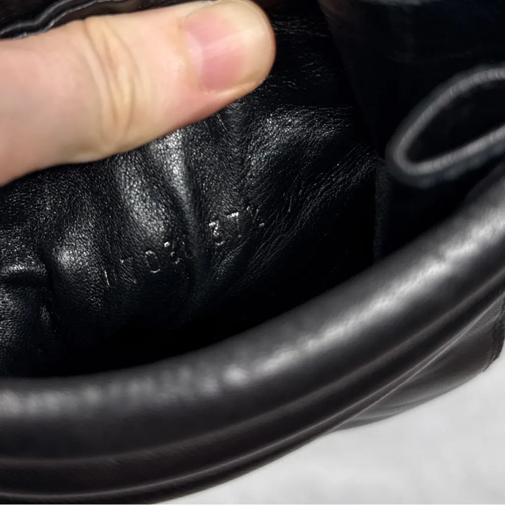 Giuseppe Zanotti Studded Quilted Leather Zipper Stiletto Heeled Boots Black 37.5 - Image 10