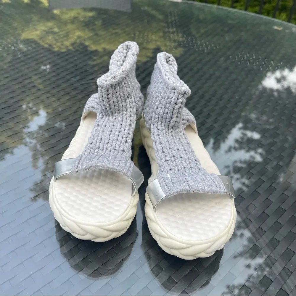 Women's Weave Roman Sandals Open Toe Breathable Comfort Platform Fashion Sz 38 - Image 5