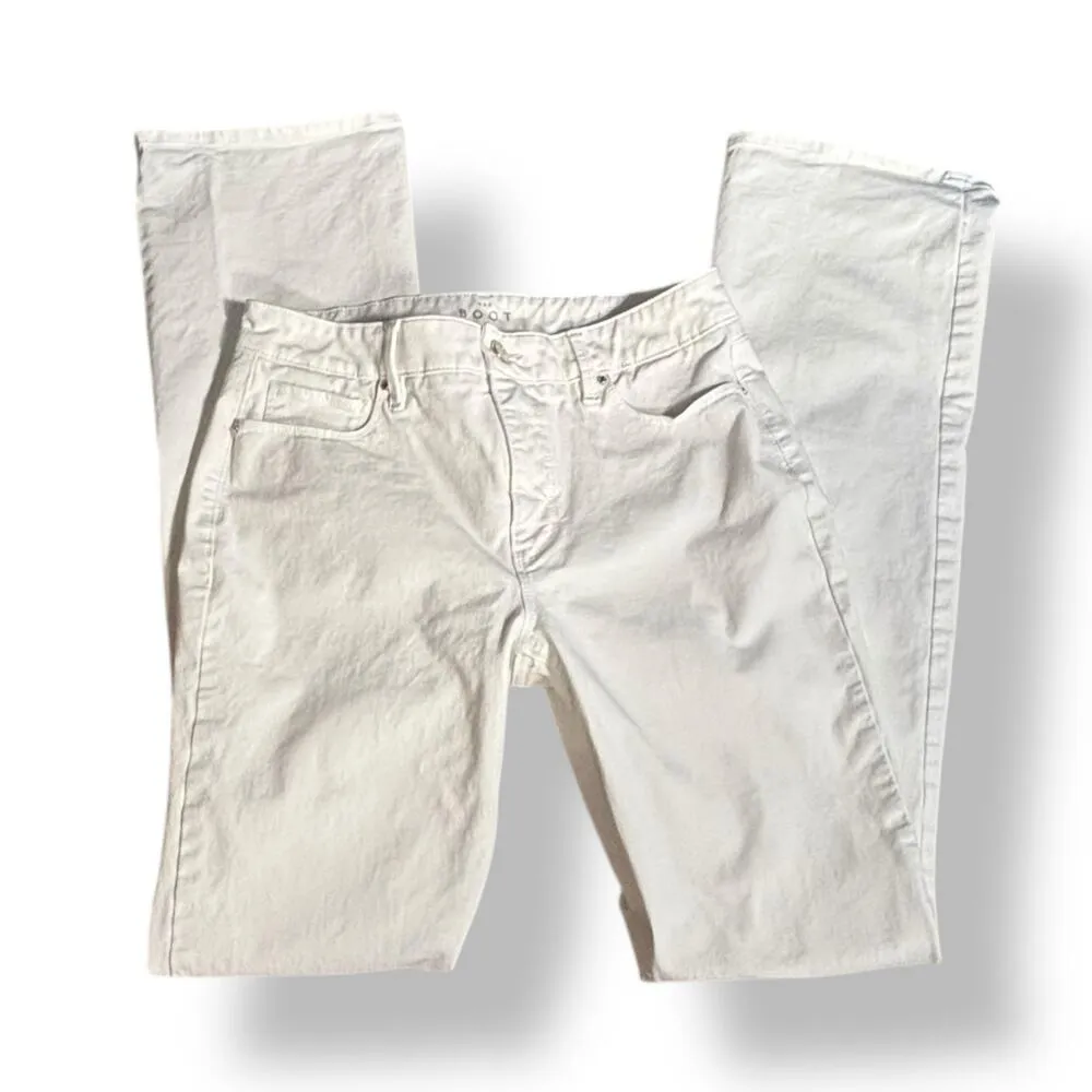 White House Black Market The Boot White Jeans Size 4 Long Slim Bootcut Denim - Image 4