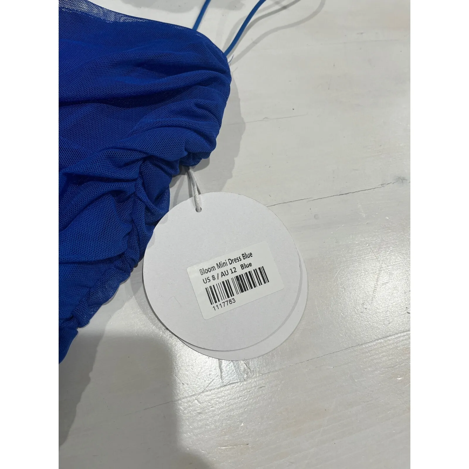 NEW‎ Princess Polly Bloom Mini Dress Ruched Bodycon Cocktail Party Blue US 8 - Image 3