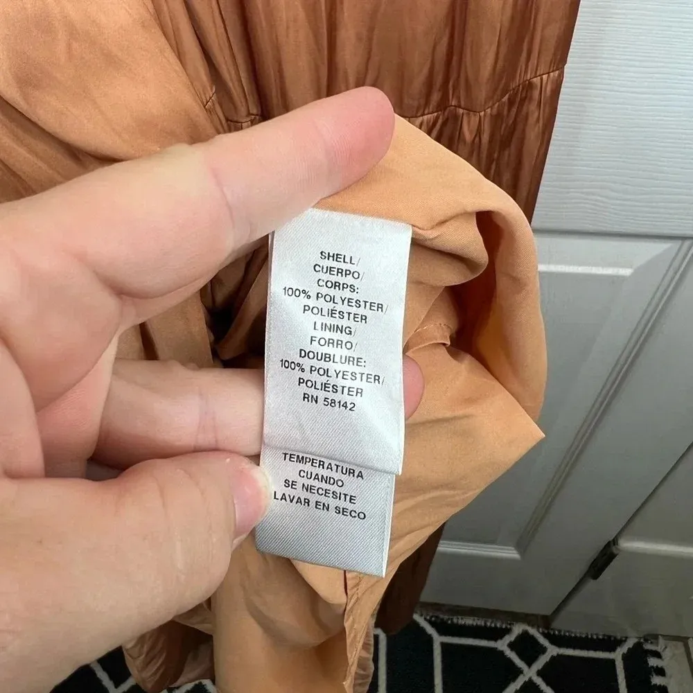 Maggy London Women's Plus Size 24W Empire Waist Maxi Dress in Dessert Sand - Image 11