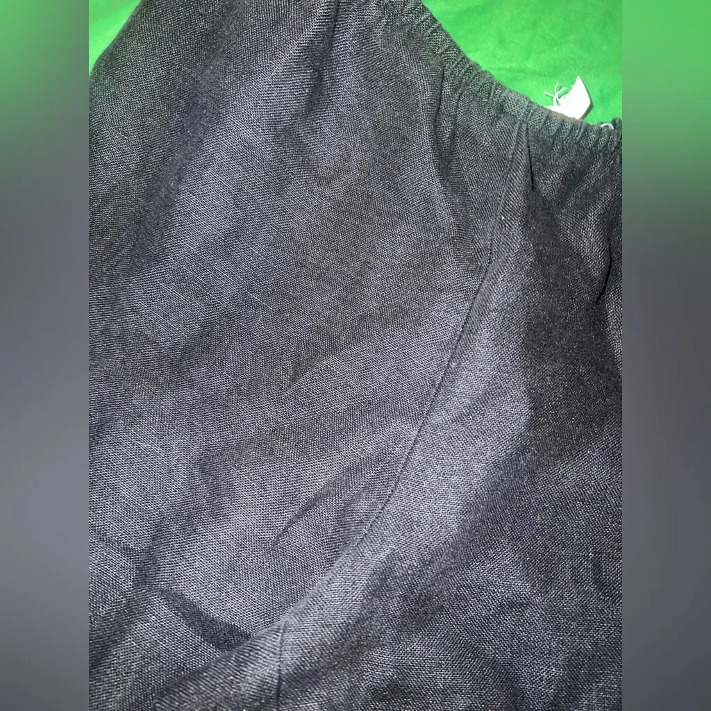 Eileen Fisher  100% Linen Black Pants size Small - Image 3