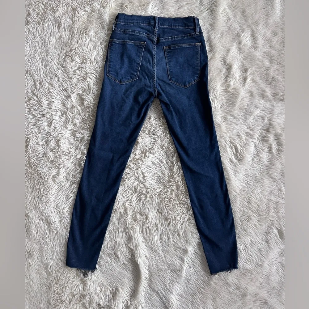 Frame Denim Revolve Le High Skinny Jeans Raw Edge Hem
Ankle Slit Fonda Size 27 - Image 14