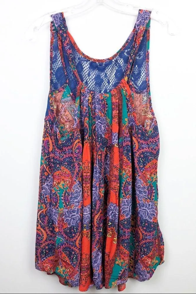 FREE PEOPLE Count Me In Trapeze Dress Tunic Top Small - Image 9