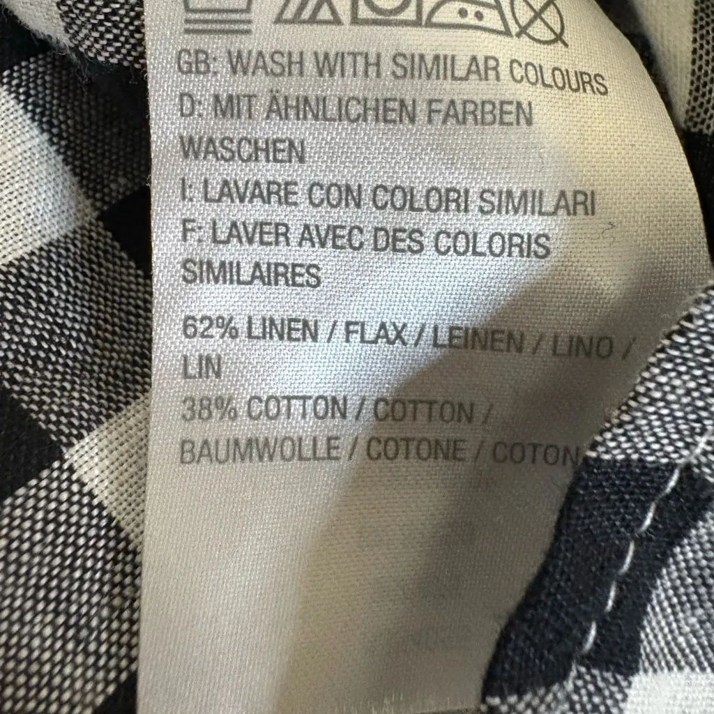 NWT Rachel Hollis Black and White Checkered tunic Size 12 - Image 5