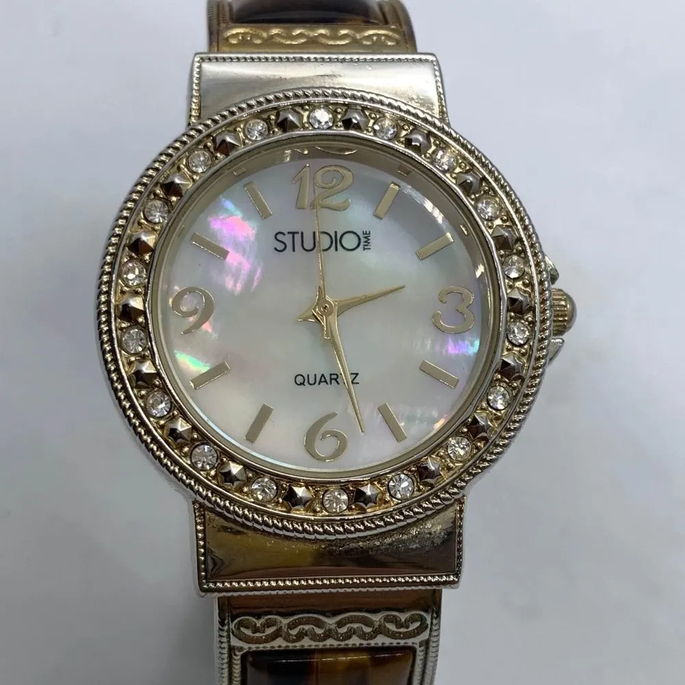 Studio Time 32mm Women Watch Cuff Bracelet Size 6.5” - Image 2