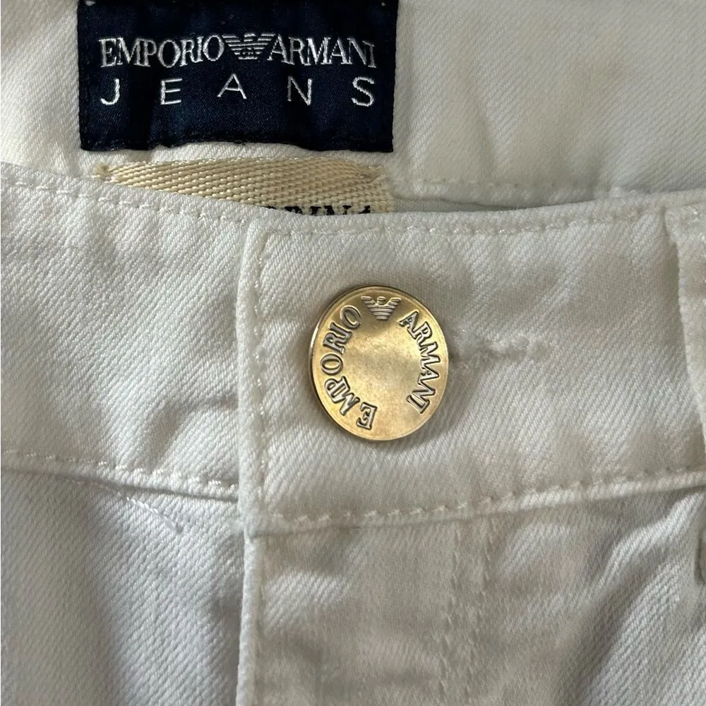 Emporio Armani White New Sabrina Skinny Jeans Designer Size 28 - Image 5