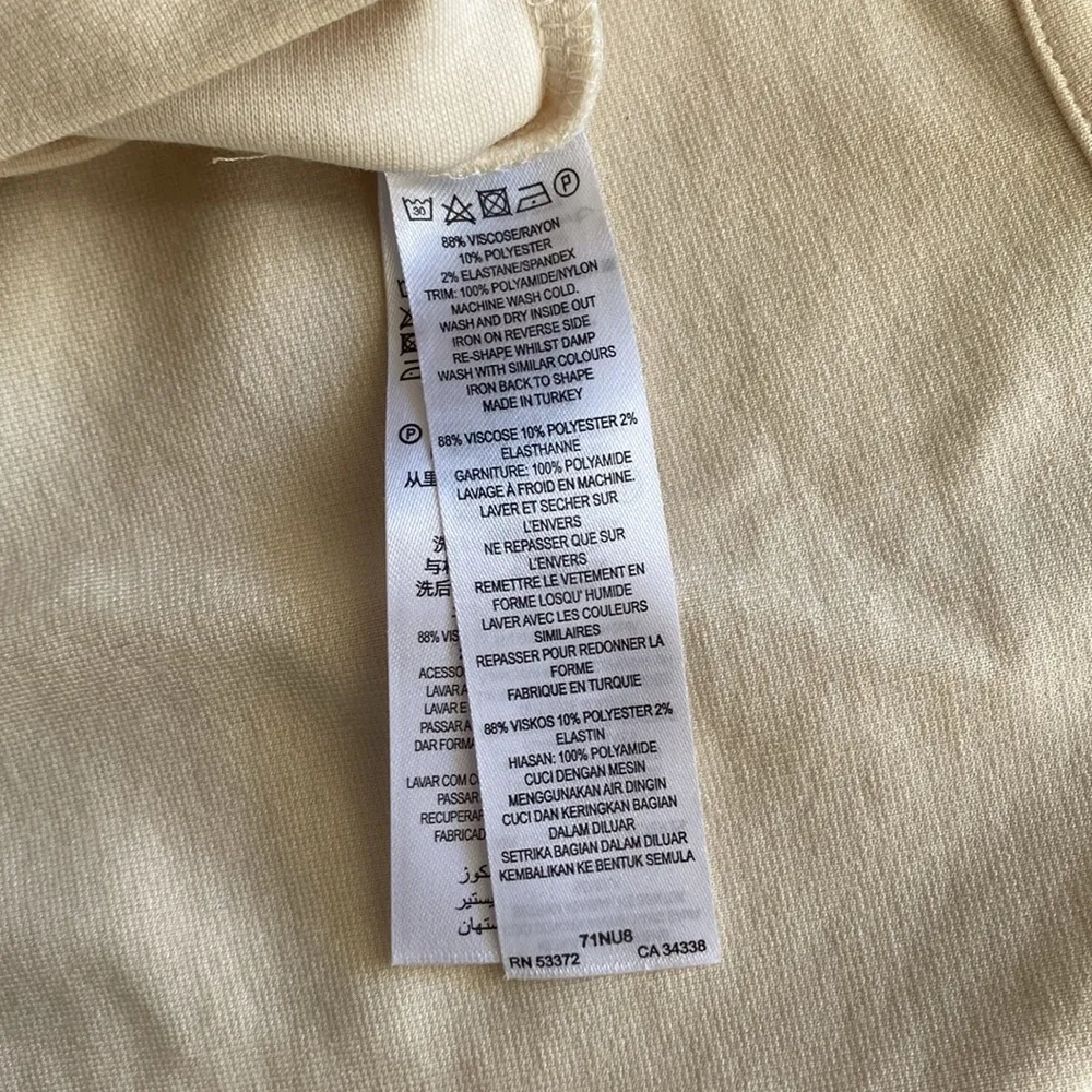 French Connection Cream Viven Cap
Sleeve Lace Back Stretch Bodycon Mini Sz 2 - Image 14