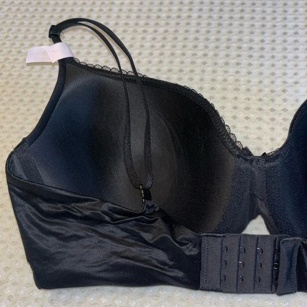 NEW! $50 VICTORIA’S SECRET 32D Lightly Lined Demi Bra BLACK Padded Underwire - Image 9