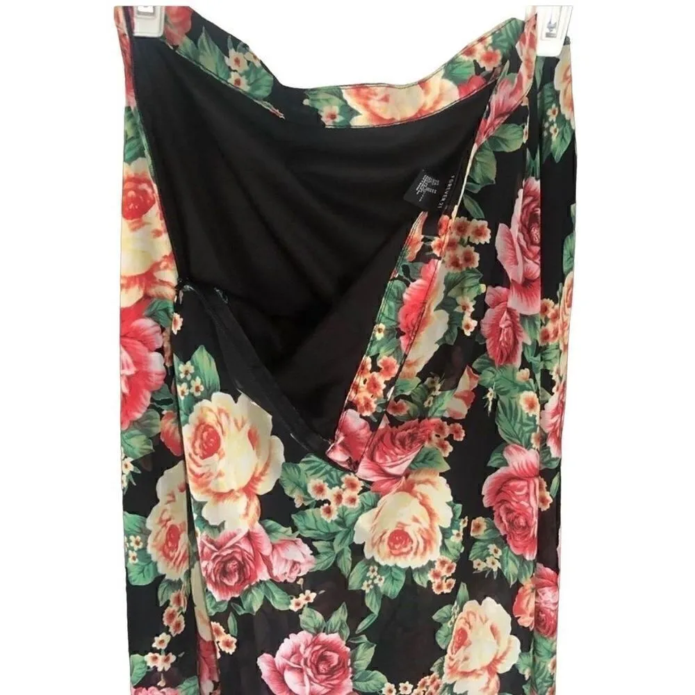 Forever 21 Floral Maxi Skirt M-EUC - Image 4