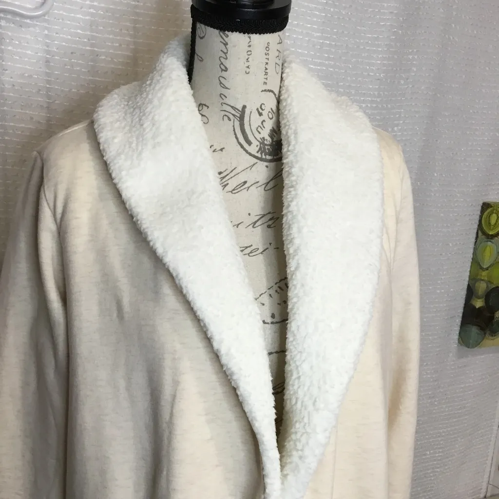 Lands End Open Front Fleece Jacket - Image 4