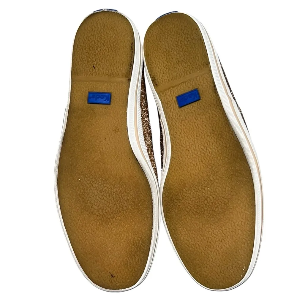 Kate Spade New York X Keds Rose Gold Glitter Champion Lace Up Sneakers size 10 - Image 10