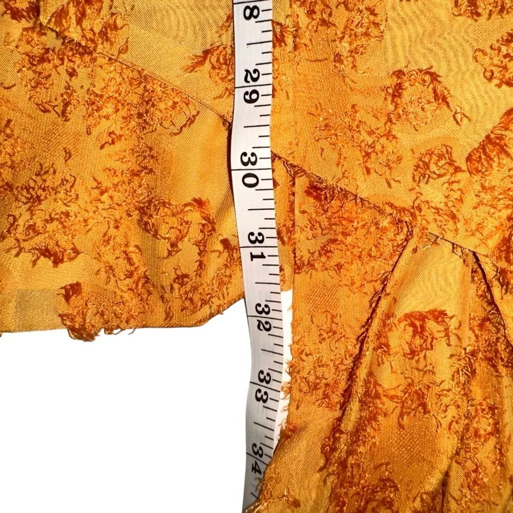 NWT Atoir Guiding Light Drape Accent Orange Textured Dress US4 Size 4 - Image 8