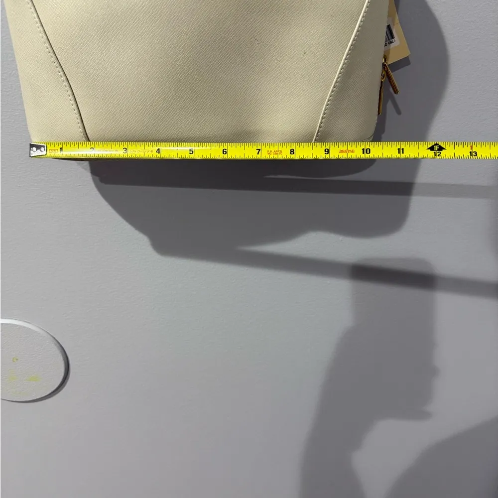 Texier Leather Shoulder Bag White Medium Made In France New Old Stock See Photos - Image 12