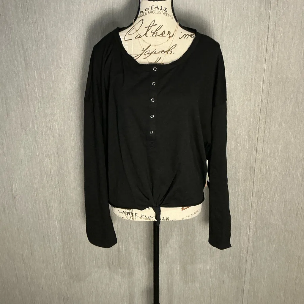 Giani Bini Black Long Sleeve Top Size XXL - Image 12