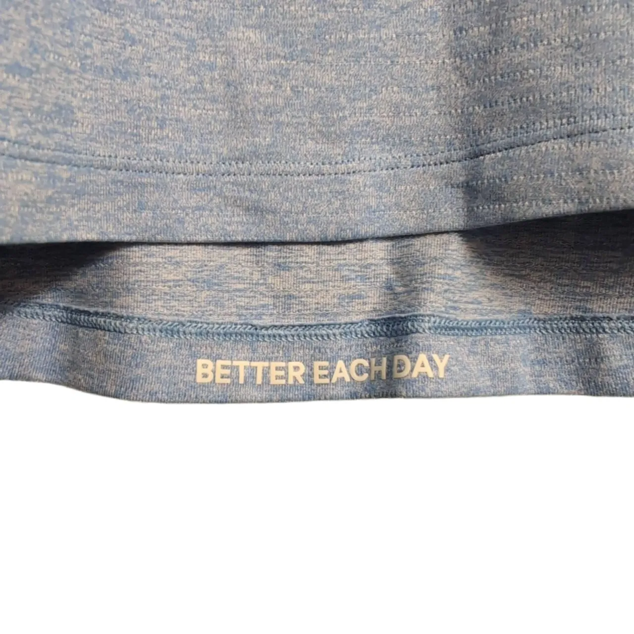 Lululemon Blue Heather Crew Neck Raglan Sleeves Athletic T-Shirt L (est) - Image 4