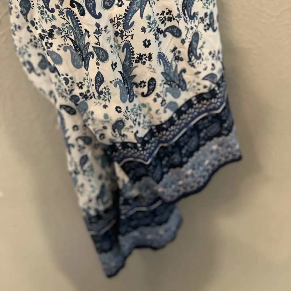 Japan White and Blue floral bohemian jumpsuit - Image 5
