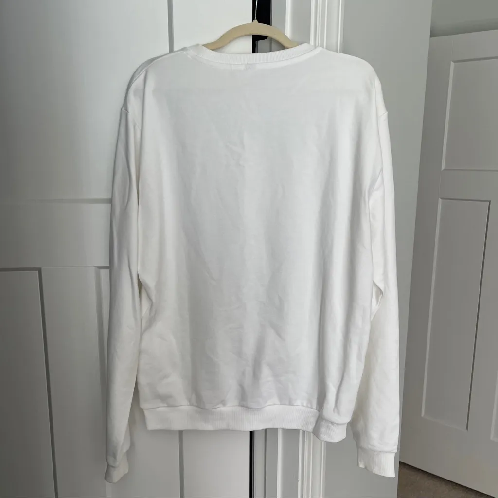 Moschino Underwear Diaper Bear White Pullover Sweatshirt Crewneck - Image 6