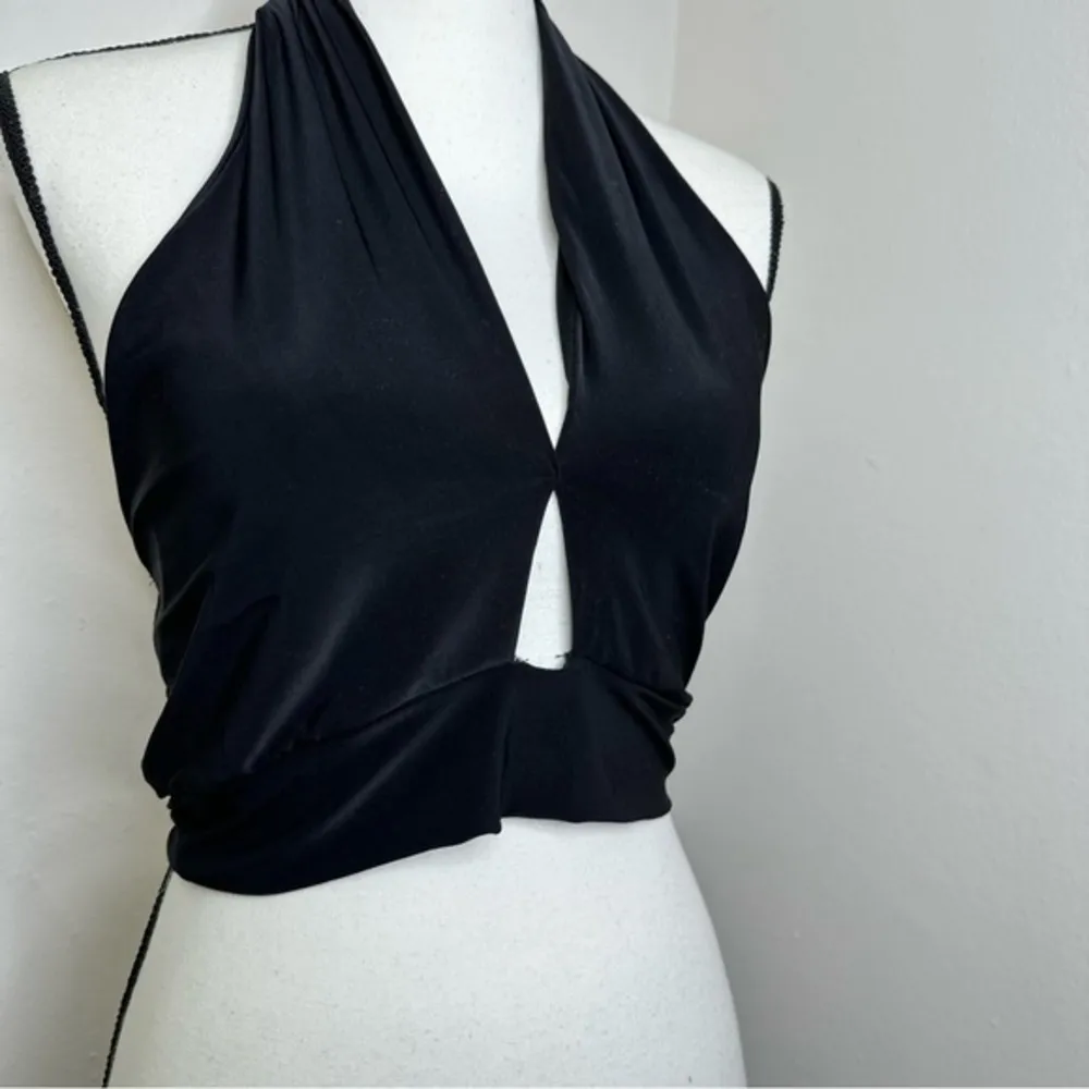 Saints Womens Halter‎ Top Blouse Backless Black Size Medium - Image 6