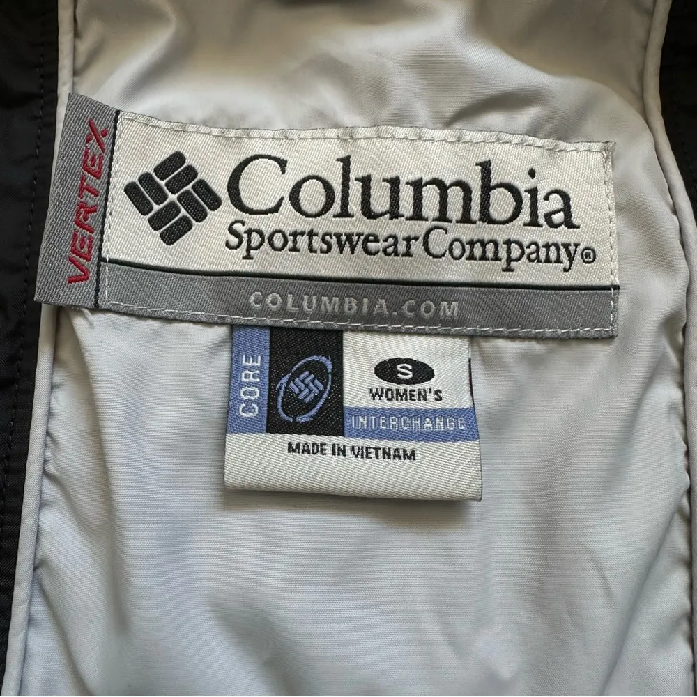 Columbia Vertex Jacket Womens Small Black Quilted Fleece Lined Interchange Core - Image 7