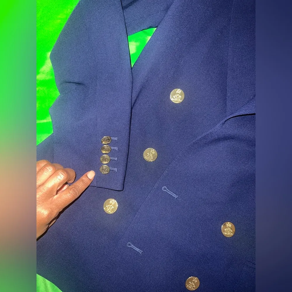 Ralph Lauren Purple Label Cadman Navy Cashmere Jacket See Measurements for Size - Image 10