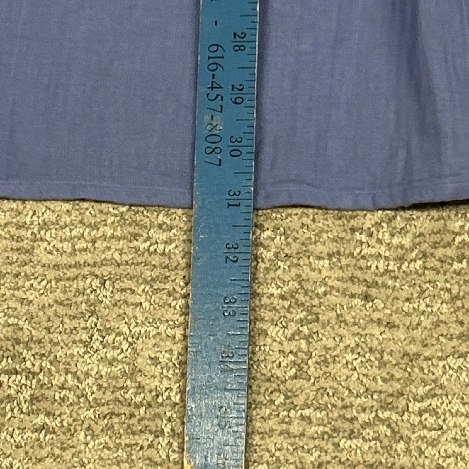 Pact Skirt Womens Medium Coastal Gauze Faux Wrap Pockets Summer Periwinkle - Image 6