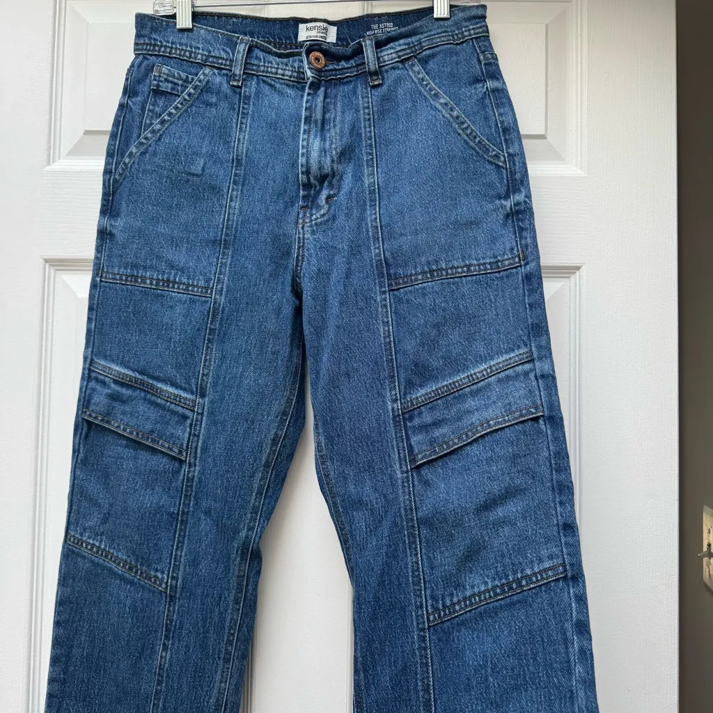 Kensie Astrid High Rise Straight Cargo Jean, size 29/8 - Image 2
