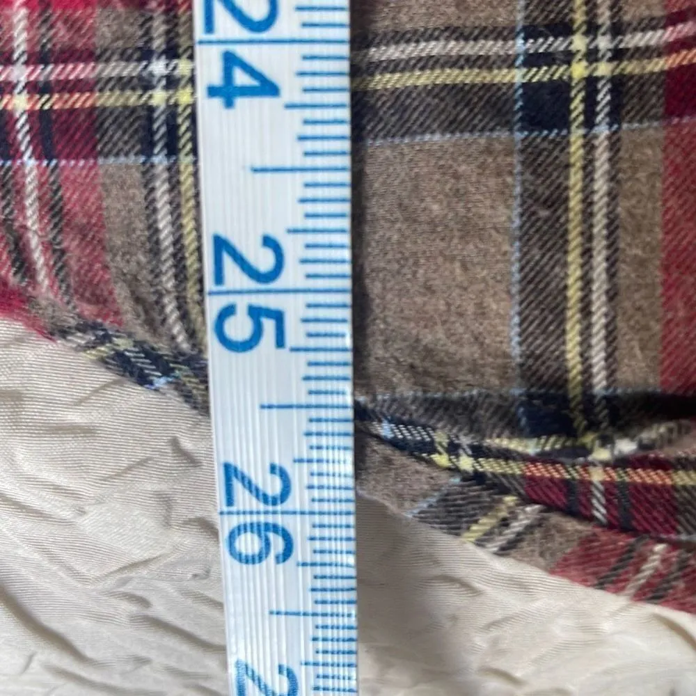 Pendleton Womens Button Down Shirt Long Sleeve 100% Cotton Red‎ Taupe Size Large - Image 7