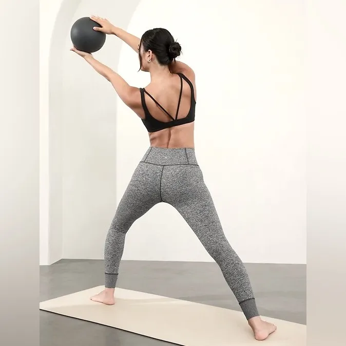 Athleta Softluxe High Rise Tight in Charcoal Grey Heather Small Petite - Image 2