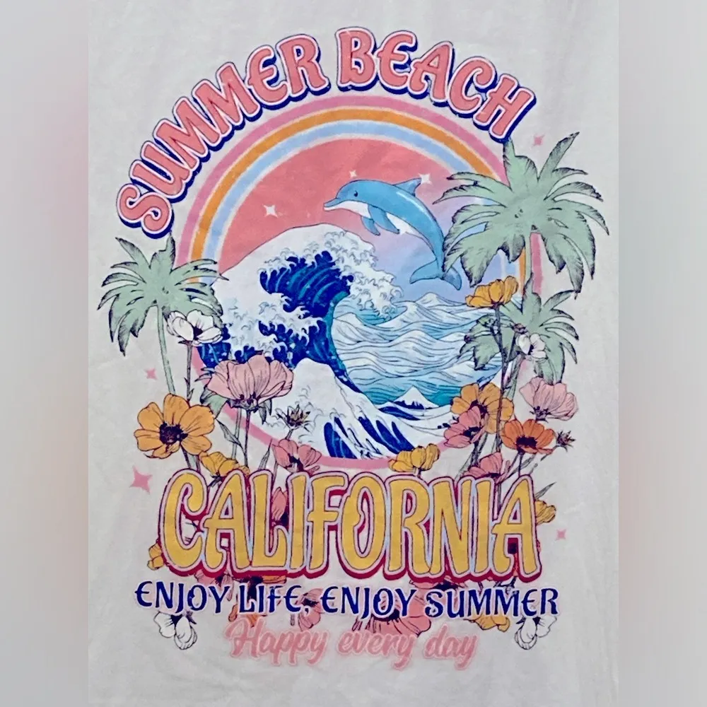 SHEIN California Dolphin Graphic T - Image 3