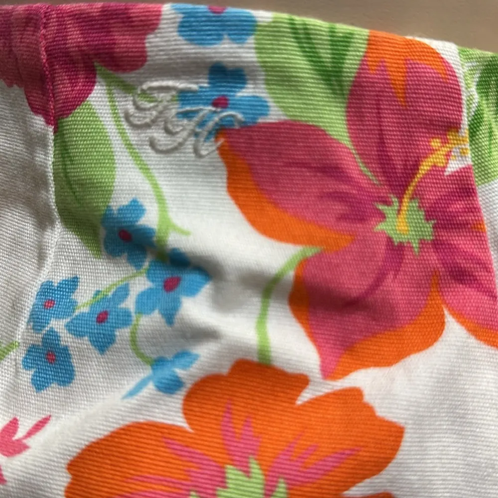 Tommy Hilfiger Floral Pleated Fit and Flare Skirt Cotton Spandex Blend Womens 8 - Image 6