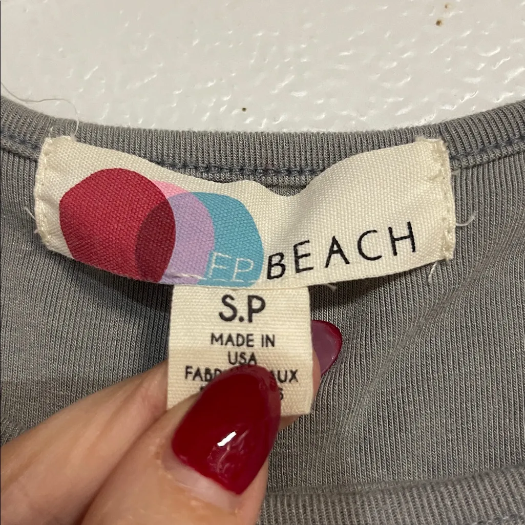 FREE PEOPLE AUBRE ESSENTIAL MAXI DRESS OPEN BACK GRAY SMALL - Image 4