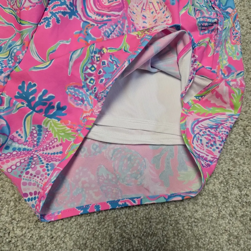 Lilly Pulitzer Ocean Trail‎ Lined Shorts Sz Small Shell Me Something Good Beach - Image 10