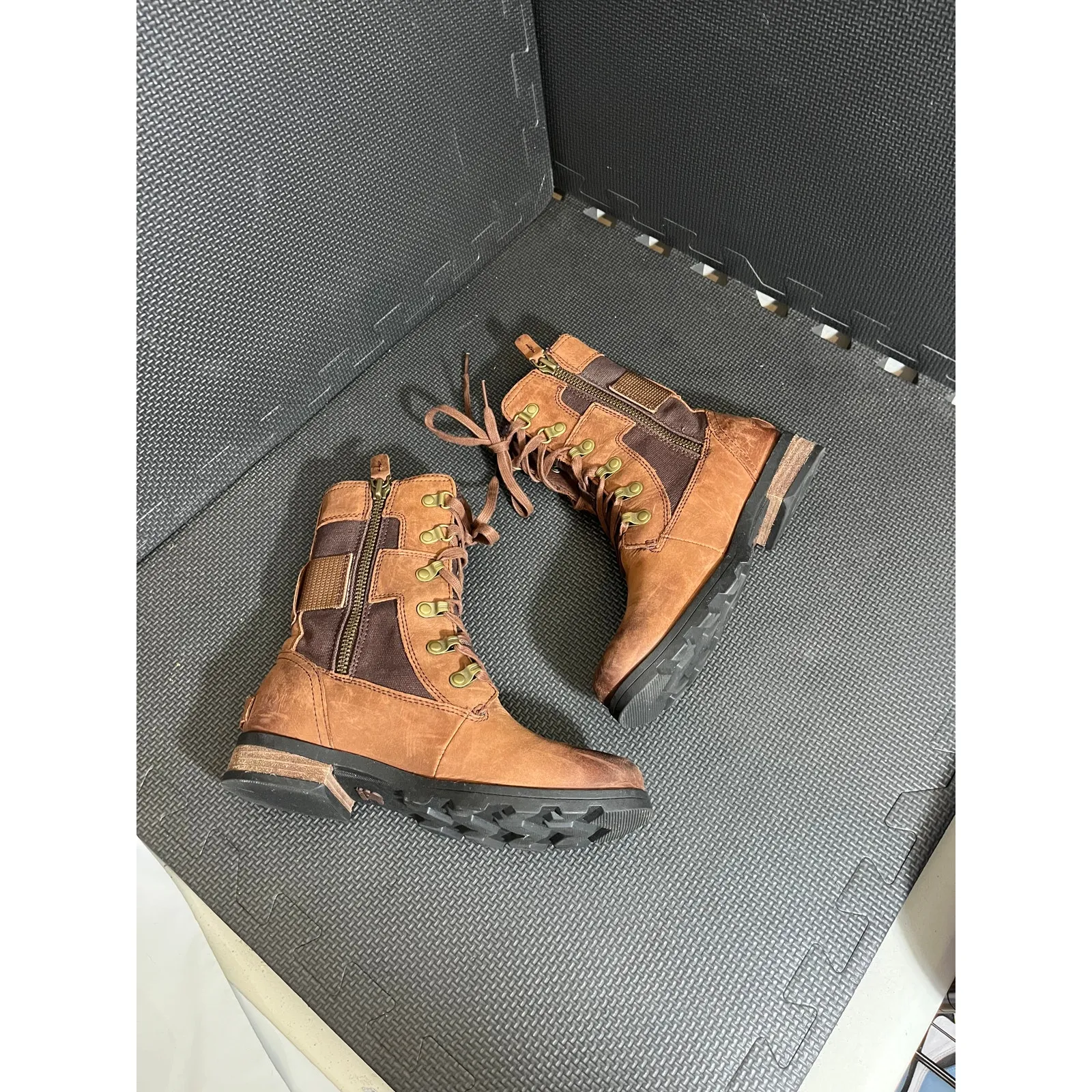 Sorel Emelie‎ Conquest NL3042-282 Boot Brown 1809021282 Women's Size 6 Leather - Image 4