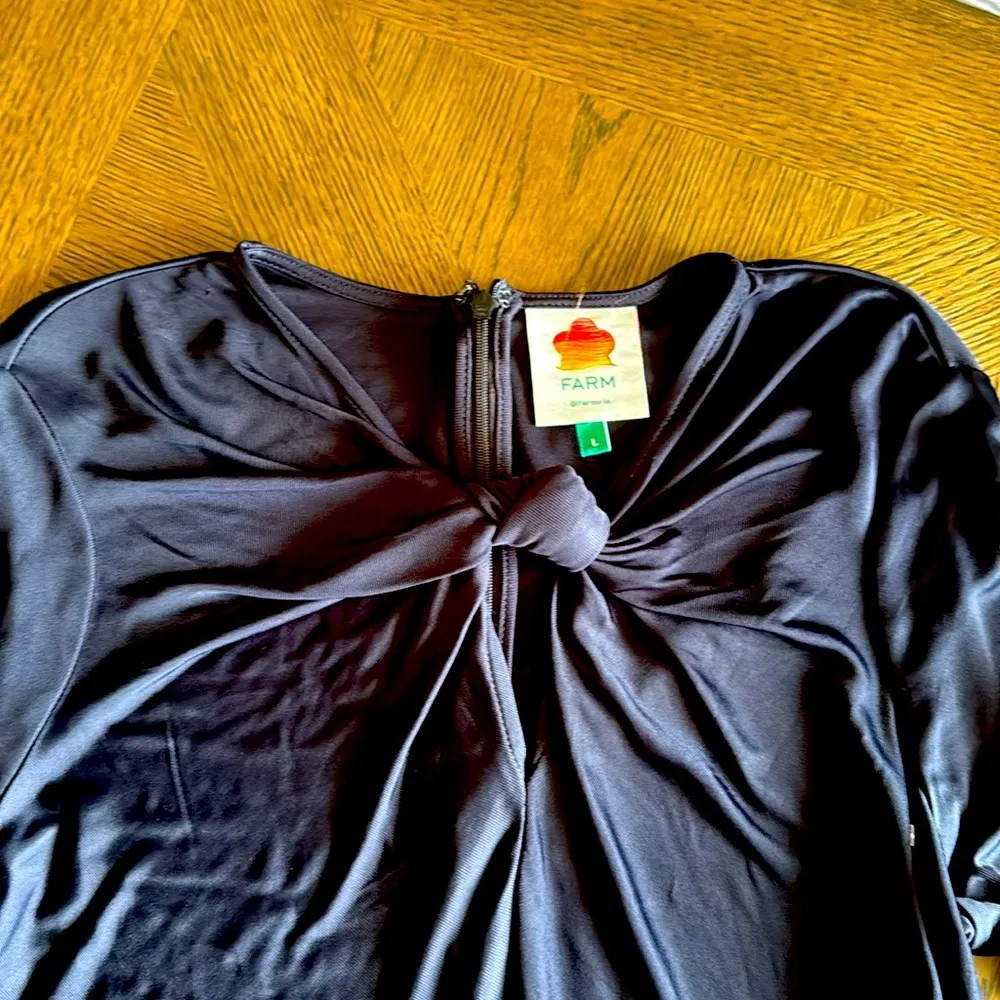 Farm Rio Black Long Sleeve Bodysuit, Size Large, $115 - Image 6