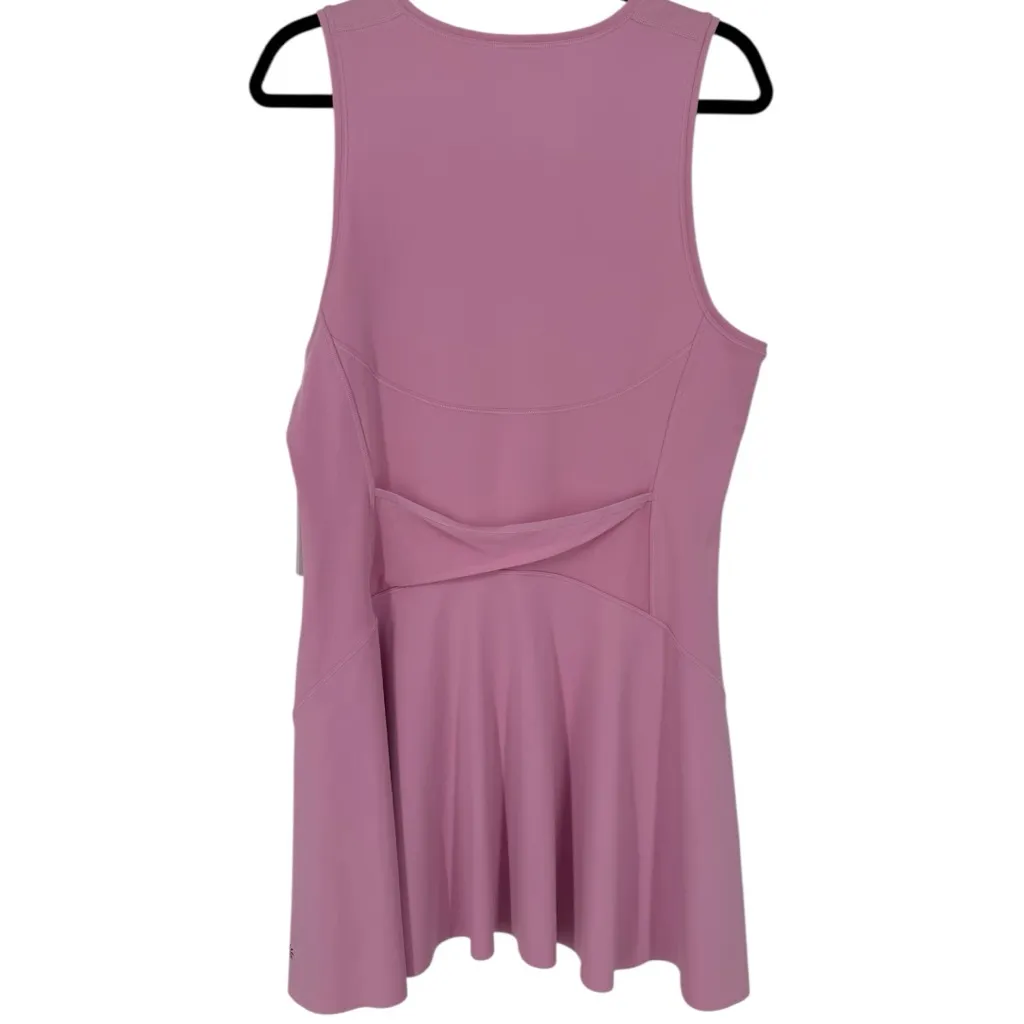 NWT Athleta Women's Ace Tennis Dress Pink Sleeveless Size XL Sporty Activewear - Image 8