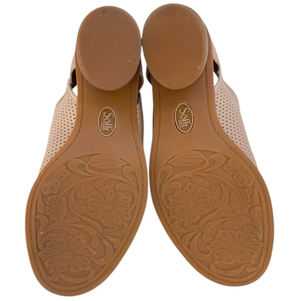 Like New Sofft Leather Carleigh Peep Toe Shootie Size 8.5 Retail $120.00 - Image 9