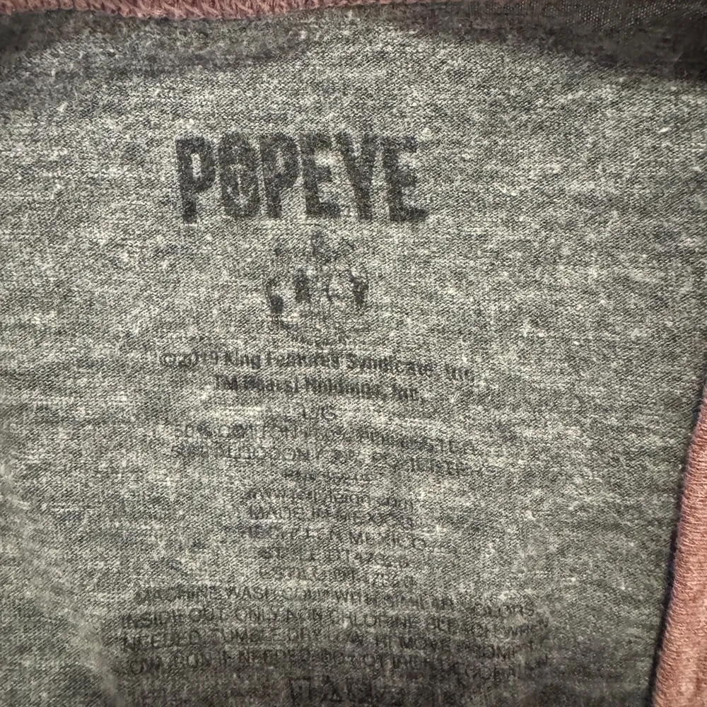 Gray Popeye  3/4 Sleeves T-Shirt - Image 3