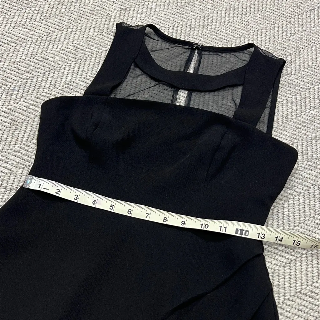 BCBGeneration Dress Womens 4
Black Sheath Cutout Choker Front
Mesh Back Zip Up - Image 4