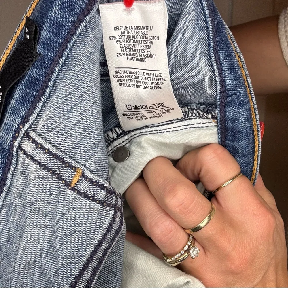 Hudson High Waisted Tally Skinny Medium Wash Jeans size 27 - Image 8