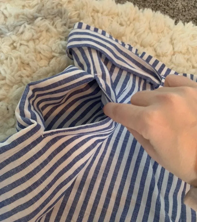 Striped High Waisted Shorts Size M - Image 5