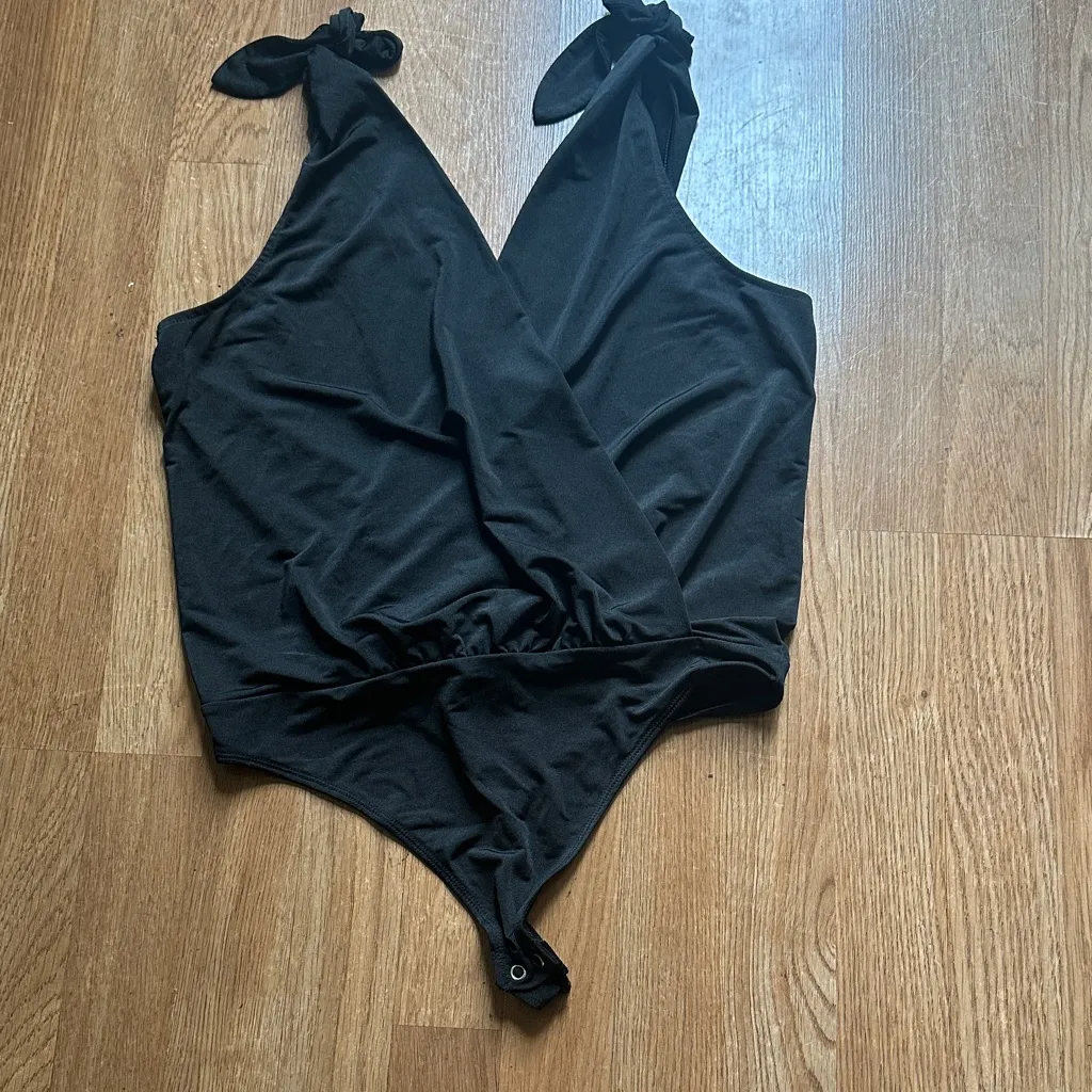 Express Black Jumpsuit with Tie Straps - Image 2