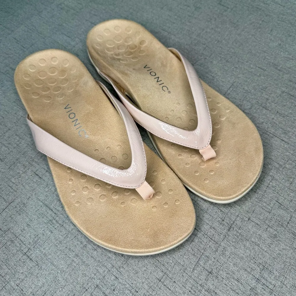 Vionic Dillion Sandals Flip Flops in Peony Pink Size 11 New - Image 4