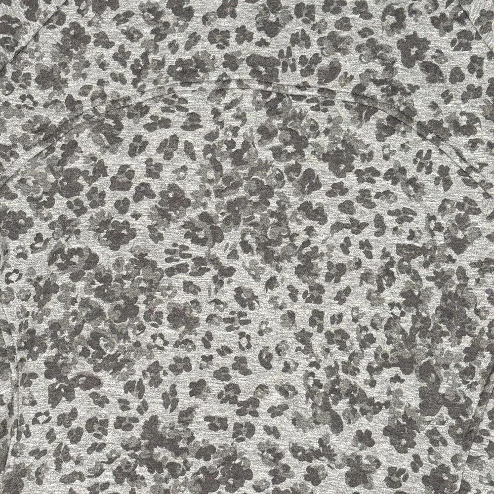 Athleta Sweatshirt Womens Large Gray Heather Libra Triumph Printed Hoodie Casual - Image 7