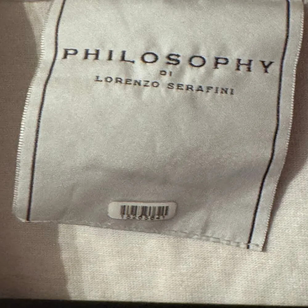 PHILOSOPHY DI LORENZO SERAFINI M Crop top with polo collar White Size M - Image 7