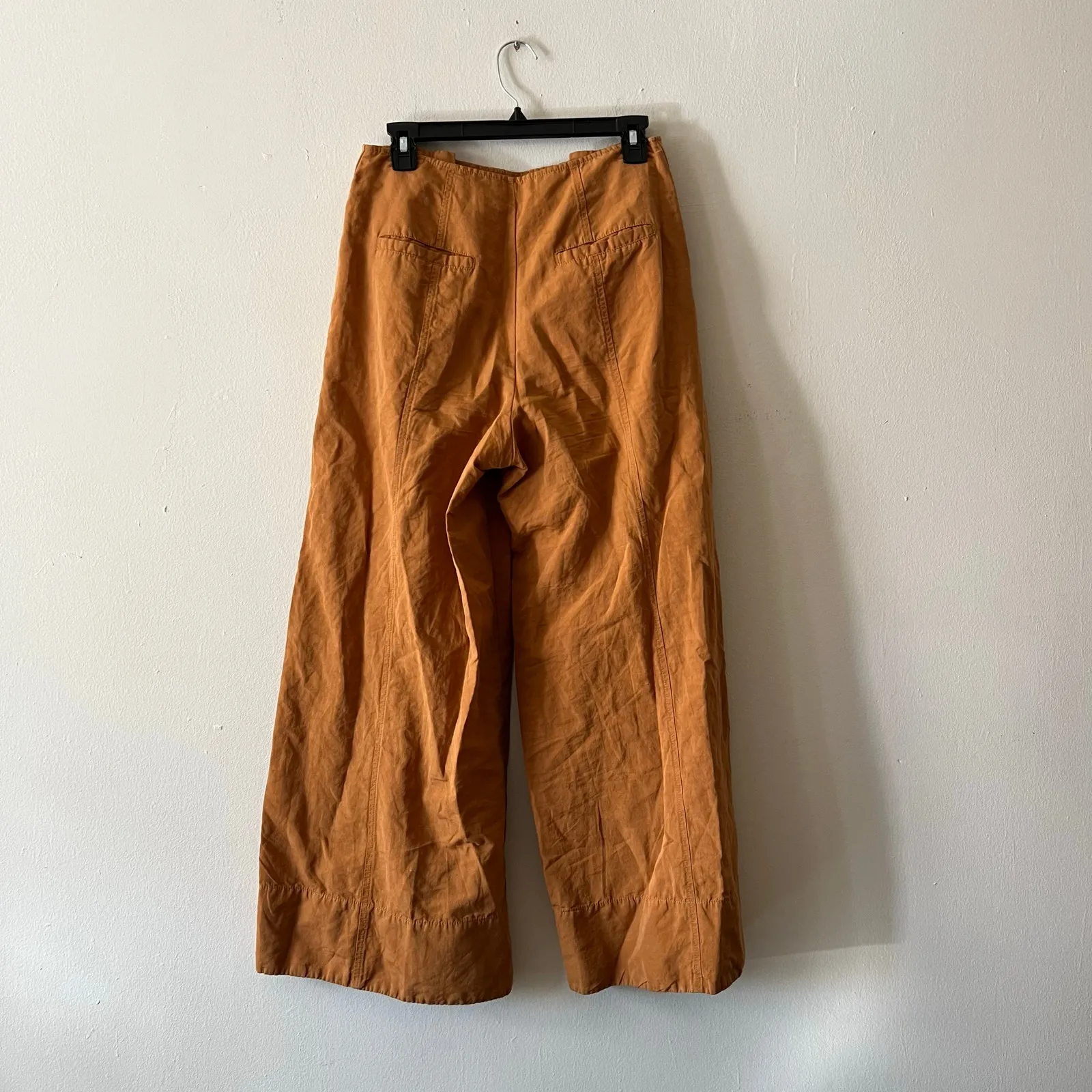Ulla Johnson Polina wide flared pants cotton linen silk size 2 DR - Image 12