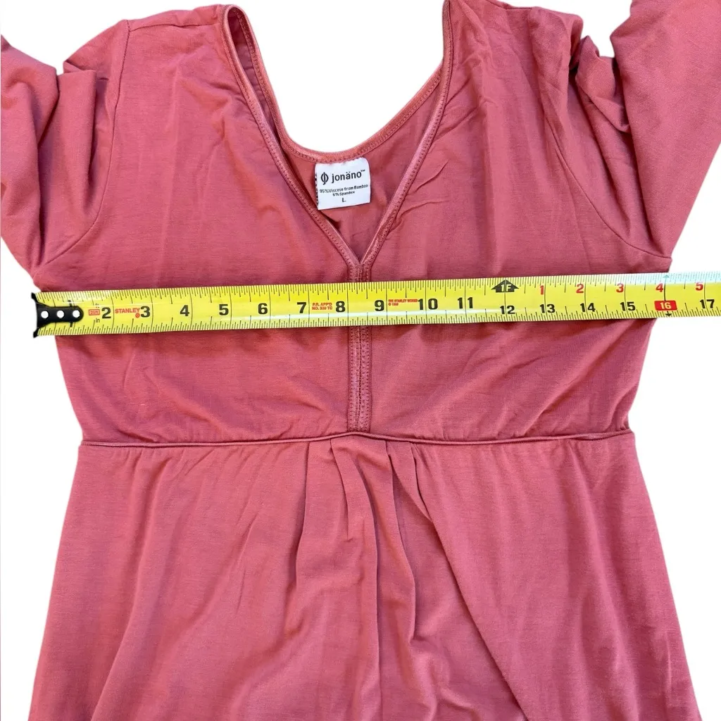 Jonano Angel Tunic Dress Bamboo Pink Womens Size Large Fairy Angel Boho Witch - Image 11