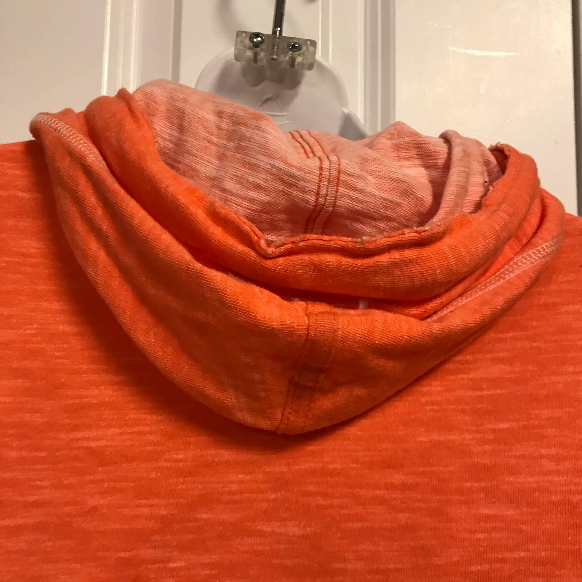 Bench  Orange Hooded Full Zip Sweatshirt Size S - Image 7