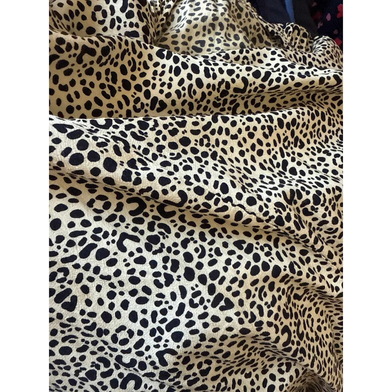 LACAUSA Yellow Leopard Midi Strappy Dress Size Medium - Image 5