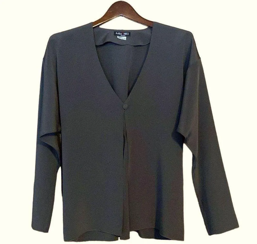 Maria Pinto Silk Dress & Jacket Green - Image 2